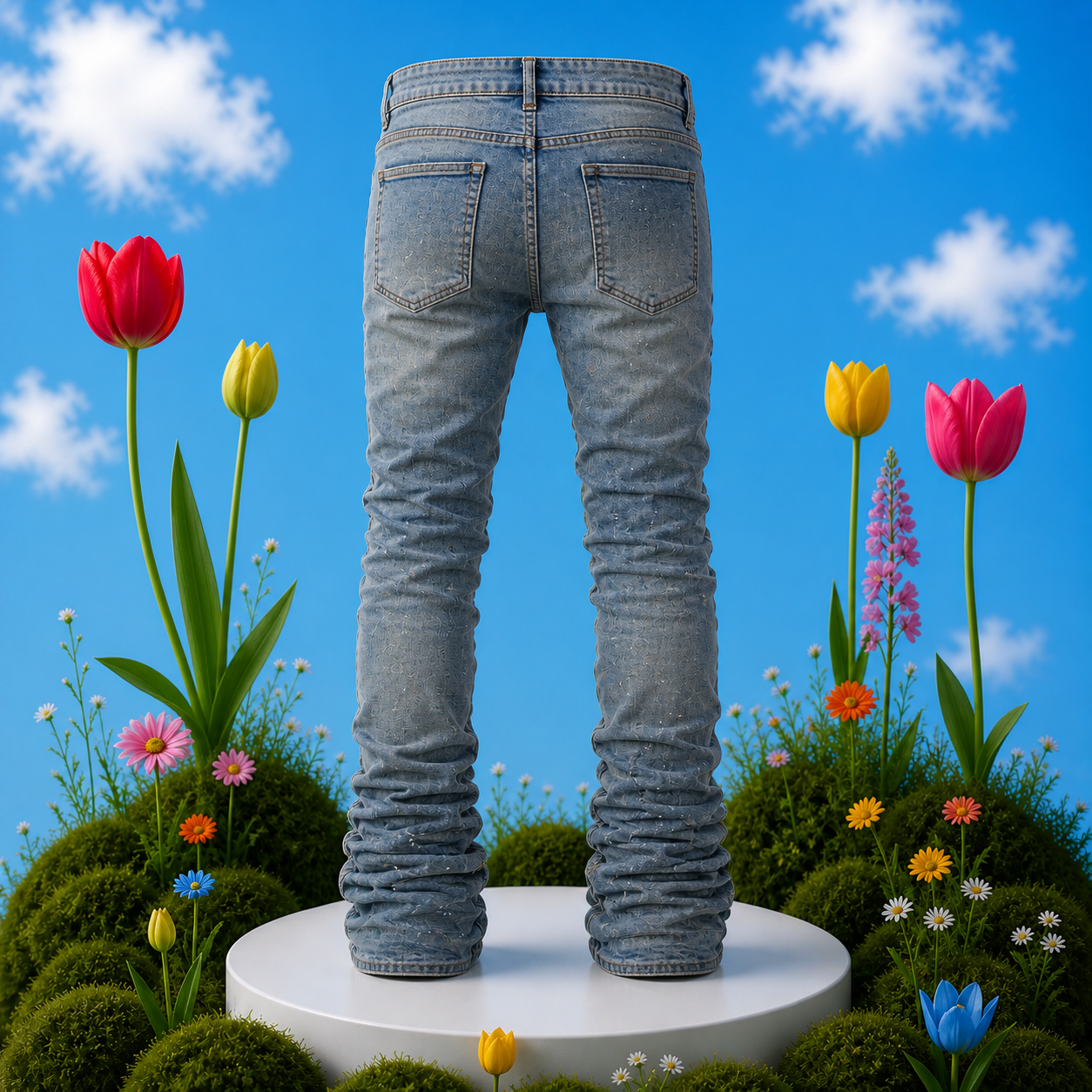 DesignerZoh “World Tour” Stacked Denim Jeans